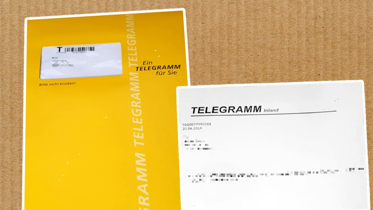 Deutsche Post Telegramm