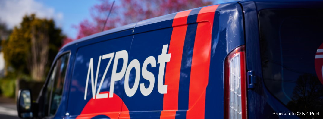Fahrzeug von NZ Post in Neuseeland