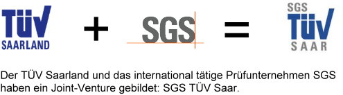 Logos SGS TÜV Saar