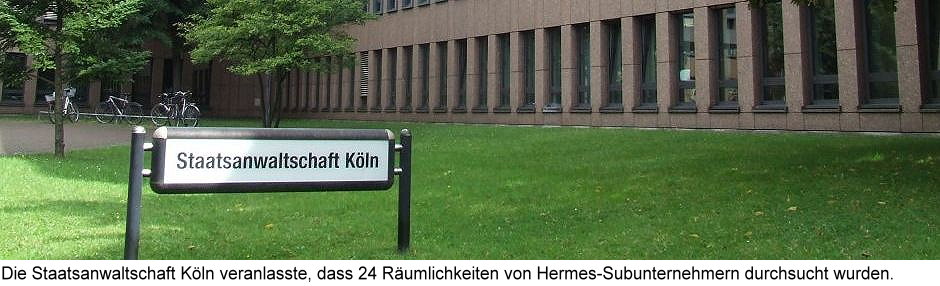 Schild der Staatsanwaltschaft Köln