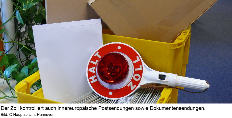 Zollkontrolle von Postsendungen