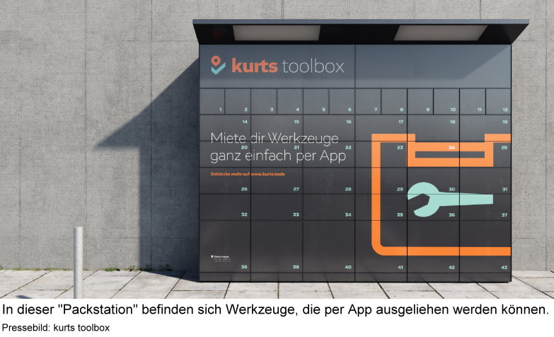 Kurts Toolbox in Form einer Packstation